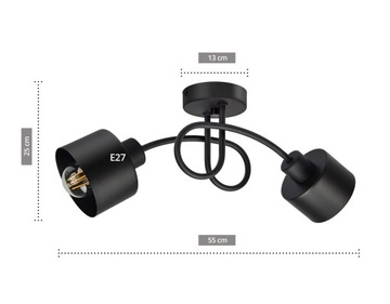 LOFT EDISON LED LOOP ЛЮСТРА ПОТОЛОЧНЫЙ СВЕТИЛЬНИК
