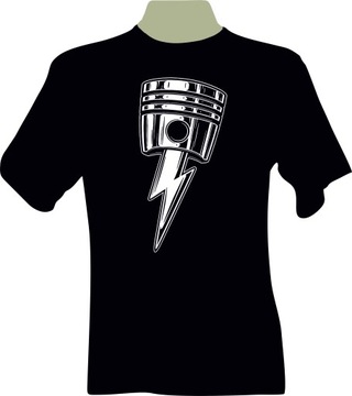 KOSZULKA T-shirt z nadrukiem TŁOK / piorun