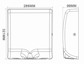 Автоматическая сушилка для рук Slim Jet Stream White