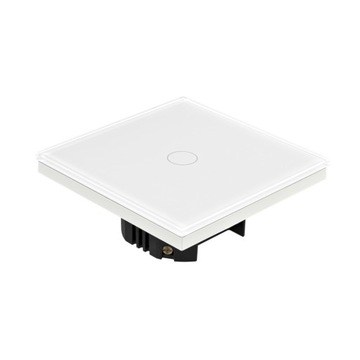 ОДИНОЧНЫЙ БЕЛЫЙ СТЕКЛЯННЫЙ СЕНСОРНЫЙ ВЫКЛЮЧАТЕЛЬ СВЕТА