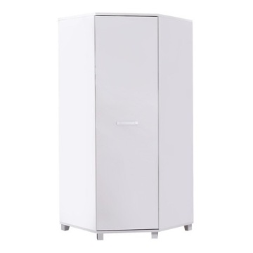 Szafa narożna rogowa 90 cm biały mat X34