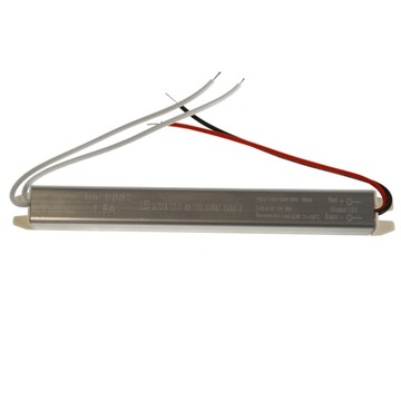 ZASILACZ SLIM MEBLOWY DO TAŚM LED 18W 12V 1,5A