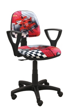KRZESŁO DZIECIĘCE OBROTOWE DO BIURKA KIDDO F1 CZER