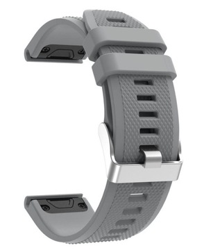 SZARY Silikonowy Pasek Garmin FENIX 7 Solar