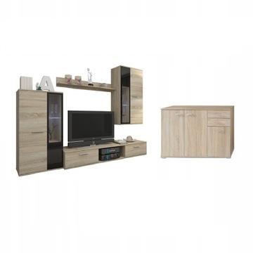 Meblościanka Oskar + Komoda Odi 1 *sonoma*