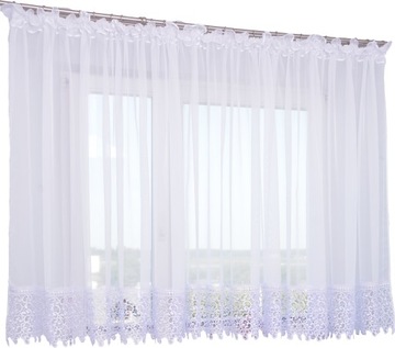 FIRANA PROSTA GOTOWA GIPIURA 200X170 KORONKA