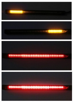 ПОЛОСНАЯ ЛАМПА 48 LED 3В1 СИГНАЛ ПОВОРОТА СТОП МОТОЦИКЛ