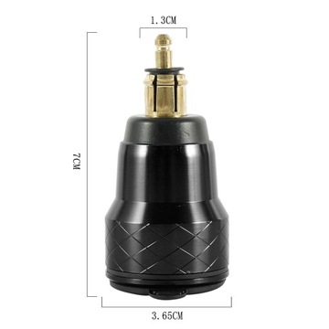PRZEJŚCIÓWKA DIN WOLTOMIERZ 2x USB 2,1A MOTOCYKL