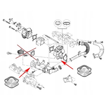 Пробка клапана EGR RENAULT MASTER III 2.3 DCI