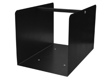 kosz na drewno stal lakierowana czarny-mat 15cz