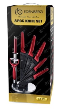 Набор ножей Edenberg, 8 предметов, с подставкой