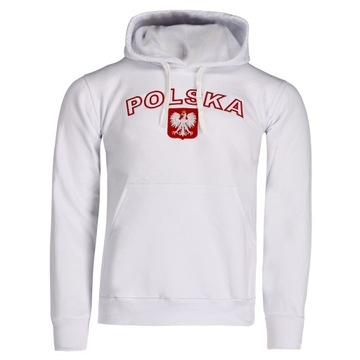 BLUZA KANGUR KIBICA POLSKA BAWEŁNA HAFT r. L