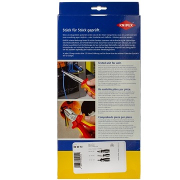 KNIPEX Набор клещей 3 шт. 1000В 00 20 12