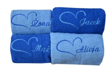Набор из 4-х полотенец Ваша ВЫШИВКА в подарок на ГОДОВЩИНУ Свадьбы