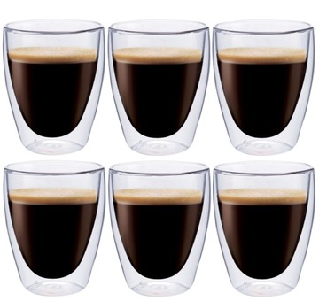Szklanki termiczne do kawy herbaty Coffee 6szt