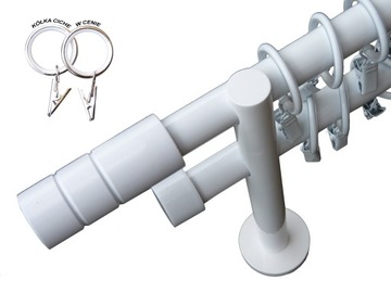 Карниз для штор БЕЛЫЙ ЧЕРНЫЙ Карниз для штор 25/19MM 240CM.