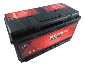AKUMULATOR MC-MAXX ENERGY+ 110Ah 880A CZERWONA MOC