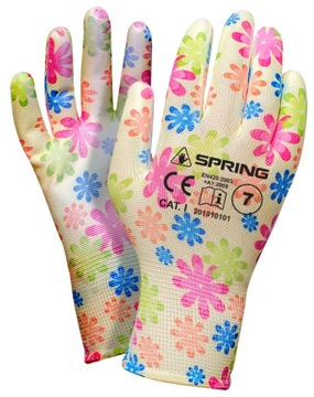 САДОВЫЕ ПЕРЧАТКИ ЖЕНСКИЕ ПЕРЧАТКИ СИЛЬНОЕ СМЕШЕНИЕ ЦВЕТОВ 1 ПАРА РАЗМЕР 7