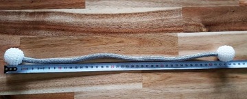 KLAMRA SPINKA NA MAGNES KURTYNA ZASŁONA BIAŁA PERŁOWA SPINKA SZNUR DO FIRAN