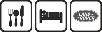 naklejka eat sleep LAND ROVER