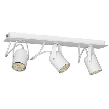 Nowoczesna lampa sufitowa reflektor biała 3xGU10