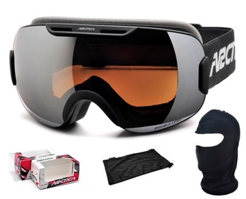 ARCTICA GOGLE NARCIARSKIE G-102 NIEPARUJACE PODWÓJNA SZYBA LUSTRO KAT. 2