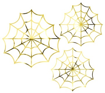 PAPIEROWE PAJĘCZYNY PAJĘCZYNA HALLOWEEN-3SZT-7427