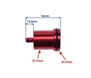 БАЧОК ТОРМОЗНОЙ ЖИДКОСТИ С ЧПУ, КРАСНЫЙ