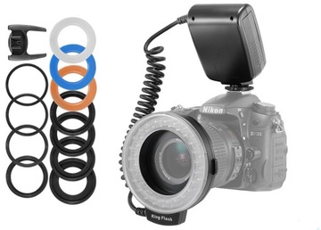 КОЛЬЦЕВАЯ ВСПЫШКА 2в1 LCD MAKRO CM-RFD