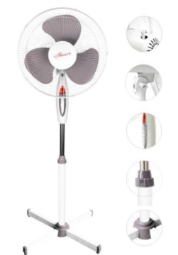 Wentylator OSCYLACYJNY PODŁOGOWY 40W 40cm 16