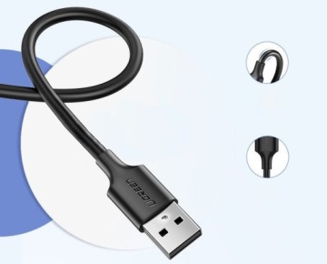 UGREEN Высокоскоростной кабель USB-A - Micro USB для зарядки телефонов QC 3.0 1 м
