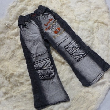 SPODNIE CHŁOPIĘCE JEANSOWE 86-92