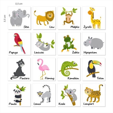 Магниты на холодильник животные ферма 16 шт.