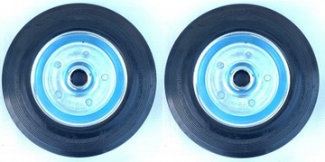 2 резиновых колеса тележки 200 мм 20 см Fi20 230 кг