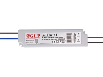 Zasilacz do taśm LED GPV 12V 50W wodoodporny IP67