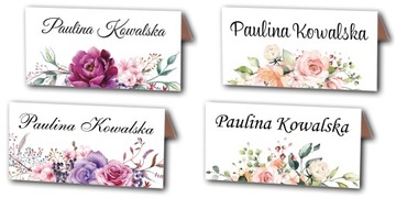 Винтусы визитные карточки для свадебного стола 4 шт. Цветочные Boho