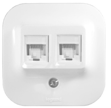 LEGRAND Forix Gniazdo komputerowe 2xRJ45 IP20