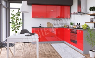 КОМПЛЕКТ КУХОННОЙ МЕБЕЛИ MEGA II ГЛЯНЦЕВЫЙ МДФ