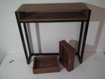 Консоль с полкой + 2 ящика 100х25, высота 69см.