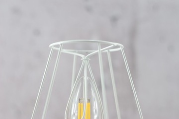 Белый каркас абажура, абажур ручной работы