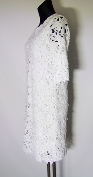 haftowana biała sukienka 34/36 ZARA letnia lub wizytowa