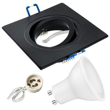ZESTAW oprawa halogenowa ruchoma + GU10 LED 7,5W