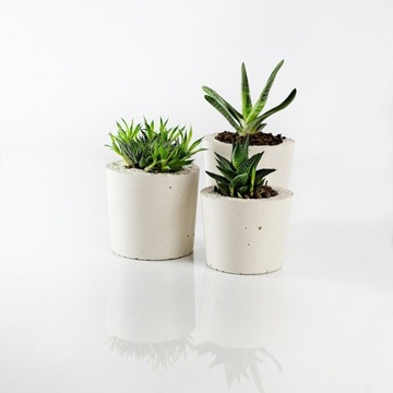 БЕТОННЫЙ ЦВЕТОЧНЫЙ ГОРШОК 14х15см - АРХИТЕКТУРНЫЙ БЕТОН