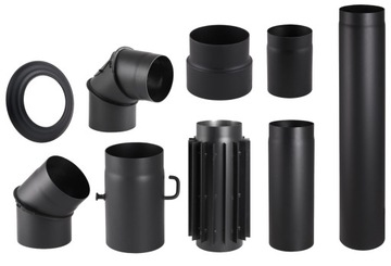 КОМПЛЕКТ СОЕДИНИТЕЛЬНЫХ ТРУБ К КАМИНУ, диаметр 120