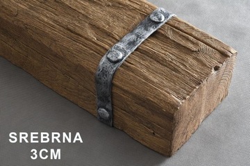 Декоративное кольцо из бруса рустик, имитация, 1 м.