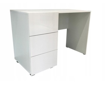 Nowoczesne Biurko Biały Połysk 110cm CALA
