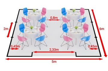 5x6m 2-2,91m Namiot imprezowy ogrodowy całoroczny