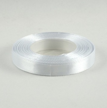 Taśma atłasowa 12mm/32m BIAŁA