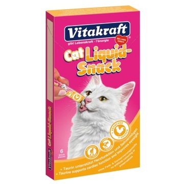 Vitakraft Cat Liquid Snack Kurczak Tauryna 6x15g