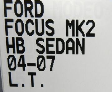 ДВЕРЬ ЛЕВАЯ ЗАДНЯЯ ЛЕВАЯ FORD FOCUS MK2 HB 04-07